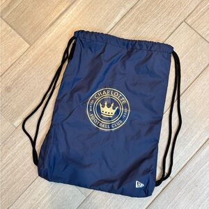 NWOT Charlotte FC Drawstring Backpack
